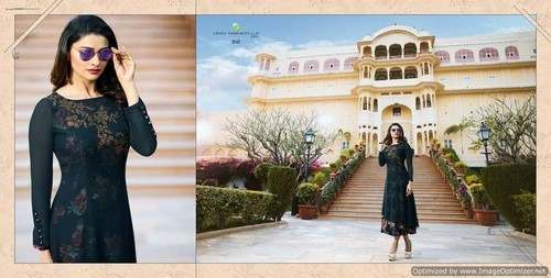 Beautiful Georgette Embroidered Party Wear Kurtis