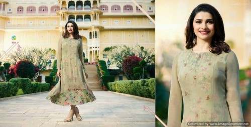 Heroin Style Georgette Party Wear Kurtis