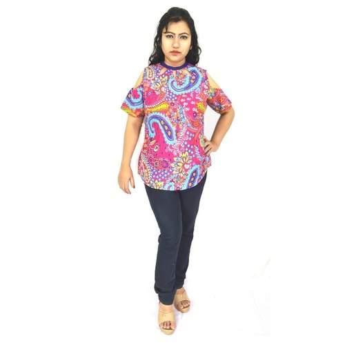 Ladies Cotton Cambric Top by Maambe Wears