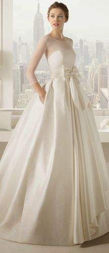Flared Silk Gown