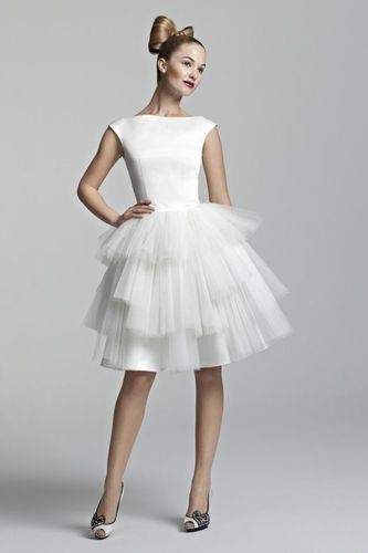 Short bridal wear dress
