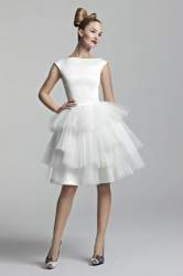 Short bridal wear dress