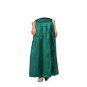 green-silk-maxi-skirt