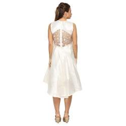 Ivory Silk Party Dress