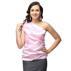 Pink Satin Party Top