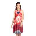 Red Digital Printed Dress