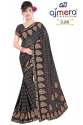 ajmera-small-checks-fancy-printed-saree
