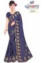 Ajmera Small Checks Fancy Printed Saree thumb 1
