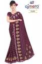 Ajmera Small Checks Fancy Printed Saree thumb 2