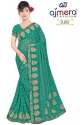 Ajmera Small Checks Fancy Printed Saree thumb 3