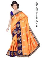 Avantika-2 full designer embroidery work saree