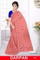 Darpan Vichitra Silk Embroidery Saree thumb 3
