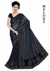 Fancy lycra fabric saree - Melody