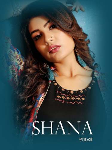 Fancy palin kurti with koti -shana