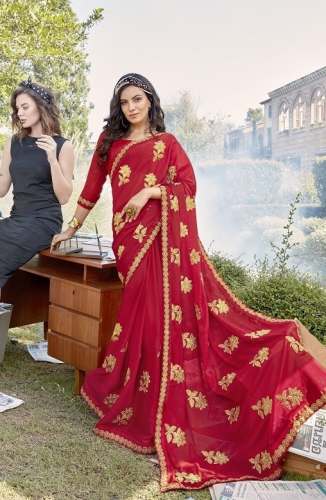 Fiona Embroidery Work Fancy Saree