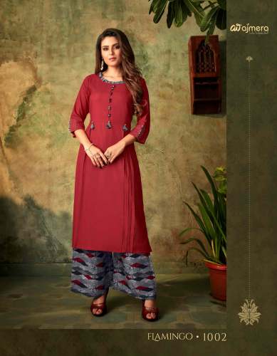 Flamingo Fancy Kurti with Palazzo