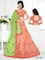Floral Embroidery Silk Lehenga  thumb 1