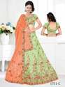 Floral Embroidery Silk Lehenga  thumb 2