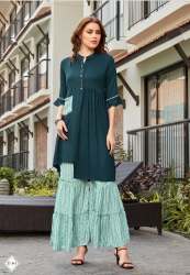 Floral Kurti with Palazzo