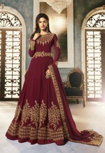 Heavy Work Embroidery Gown By Ajmera Fashion by Ajmera Fashion