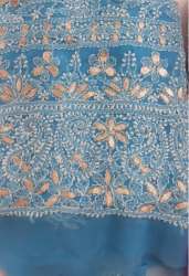 Buy Sky Blue Lucknowi Kurti For Women