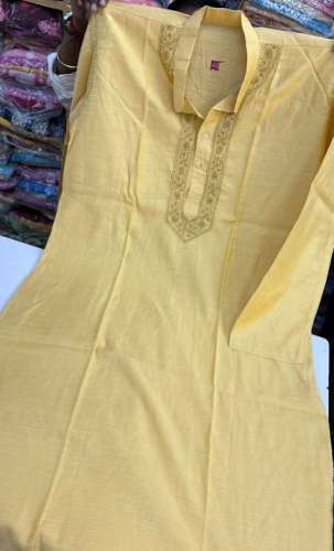 New Arrival Mens Yellow Kurta At Wholesale by The Jainas