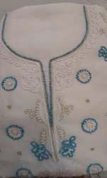 New Collection Ladies White Chikan Kurti 
