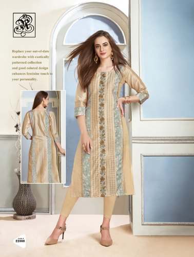 Party wear silk kurti  by Nehas World Of Fashion