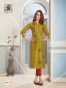 Party wear silk kurti  thumb 1
