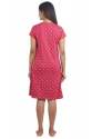 Pink Short Cotton Ladies nighty  thumb 1