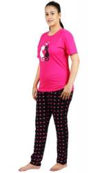 Women's t shirt with Pajama Night Set