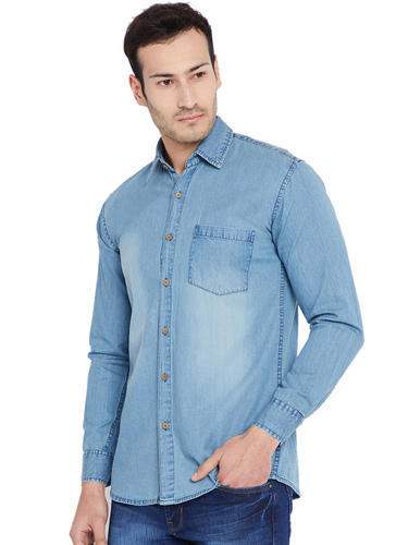 Mens Cotton Denim Shirts by Dealsfive A Unit Of A M Apparels