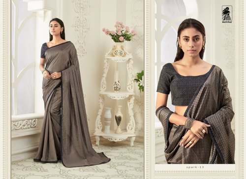 Casual wear Vichitra Silk Saree for Ladies  by Agarwal Creation Fashions Pvt Ltd