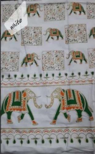 Elephant Printed Rayon Fabric by Mohit Print