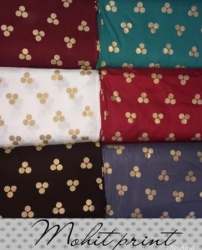 Rayon Foil Print Fabric