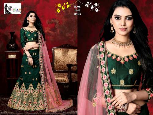 9000 Velvet Silk Designer Lehenga Choli
