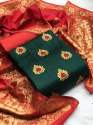 Banarasi Silk Dress Material  thumb 3