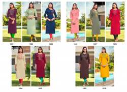 Beautiful 14kg Rayon Hand & Embroidery Work Kurti 
