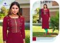 Beautiful 14kg Rayon Hand & Embroidery Work Kurti  thumb 4