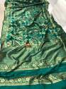  Beautiful Banarasi silk saree thumb 4