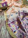 Beautiful  Cotton Linen Silk Saree thumb 3