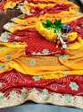 Beautiful Georgette bandhani Saree thumb 3