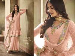 Beautiful Heavy Faux Georgette Embroidered Suit 