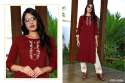 Beautiful Maska Lining Silk Embroidered Kurti  thumb 3