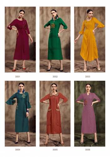 Beautiful Muslin With Embroidery Work Kurti 