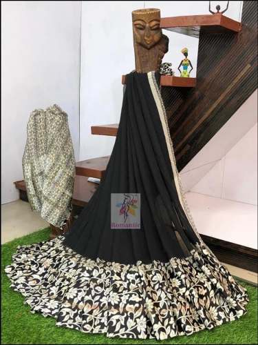 Beautiful  Satin Printed Saree