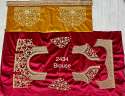 bridal lehenga with velvet duptta  thumb 4