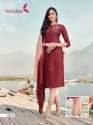 Chinon Strips Festive Wear Kurti thumb 7