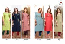 Cotton With Work Kurti