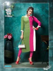 Designer 14kg Heavy Reyon straight kurti0